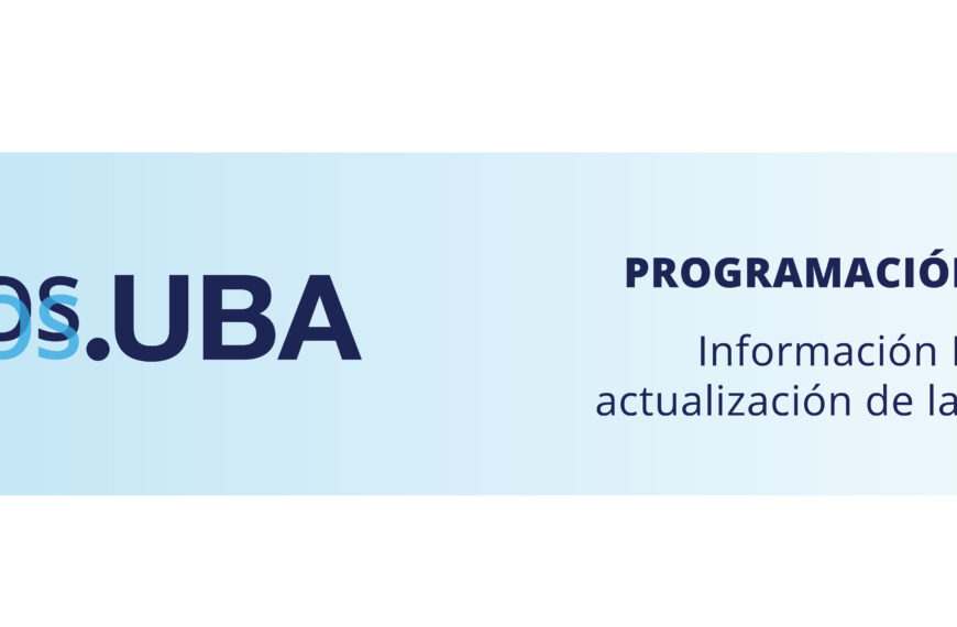 Información sobre actualización en SIGEVA