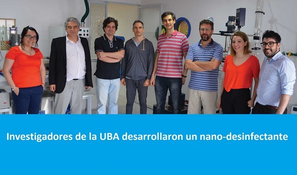 Investigadores de la UBA desarrollaron un nano-desinfectante