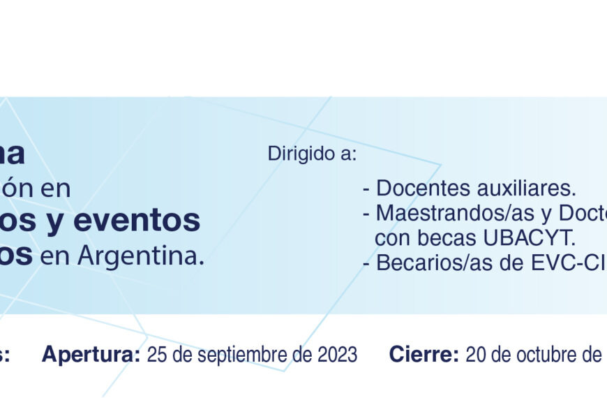 Programa para la participación en congresos y eventos científicos en Argentina