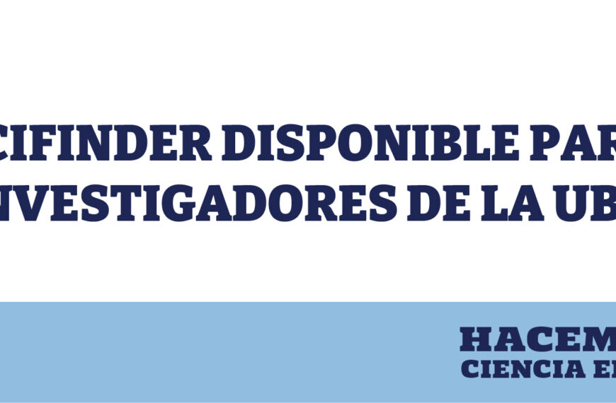SciFinder disponible para investigadores de la UBA