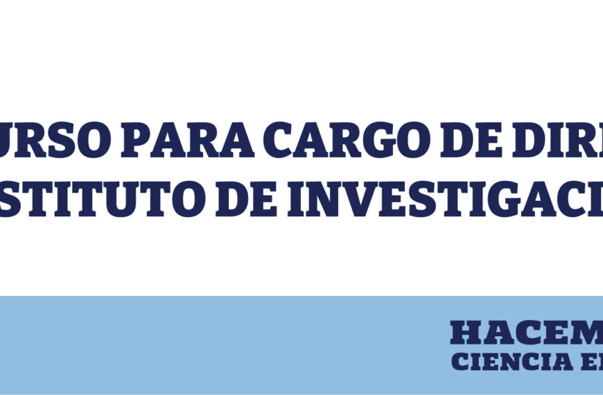 Concurso para cargo de Director de Instituto de Investigaciones